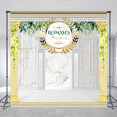 Lofaris Leaves Marble Greece Palace Custom Baby Shower Backdrop